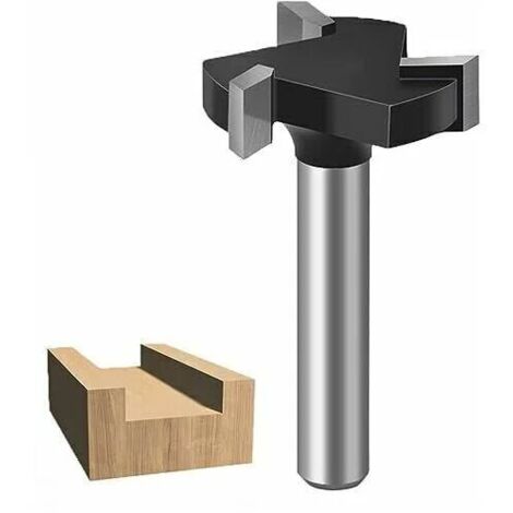 Fraise de surface CNC avec queue de 6 mm, fraises en carbure de tungstène pour le travail du bois. (1/5)
