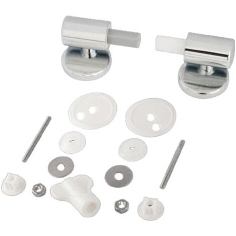 Charnières à fermeture amortie pour lunette WC en alliage de zinc (1 lot) (1/5)