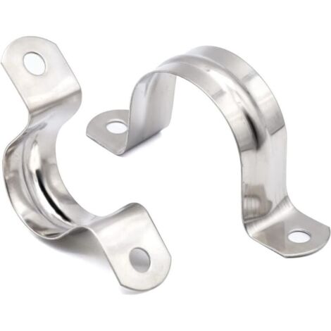 Colliers de serrage en U - Acier inoxydable 304, colliers de serrage pour tubes de Ø 25 mm  Colliers de serrage en U (lot de 20) (1/5)