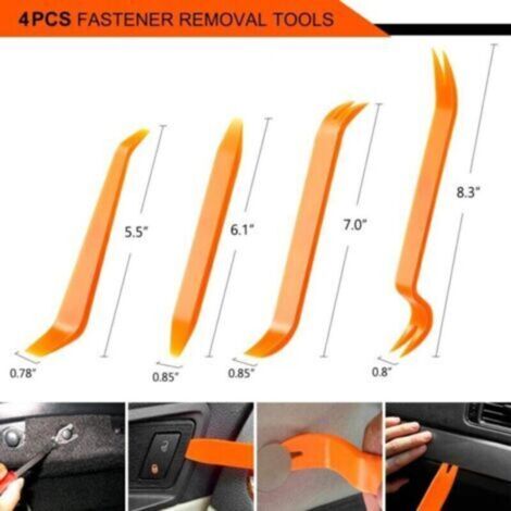 Kit de 665 rivets clips de fixation noirs universels pour carrosserie ...