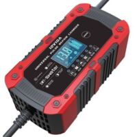 10Amp Car Battery Charger, 12V Car Battery Charger, 7-Stage Charging Automotive Smart LCD Screen Maintainer/Pulse Repair Battery Charger Pack for Car, Motorcycle, Lead Acid/Lithium Batteries & AGM.