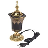 Brûleur d'encens électrique vintage pour la maison, le bureau, le yoga, le spa, ornement, prise UE