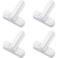 Lot de 4 Serrures Loquets Bloque Poignee Scurit Domestique Supplmentaire Remplacement Pour Maison Portes Placards Fentres