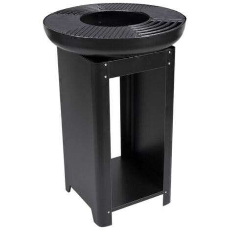 Alpina – Brasero barbecue extérieur 61x90cm – Plancha grill teppanyaki – Acier inoxydable – Cuisson au charbon de bois – 3 en 1 pour jardin (1/5)