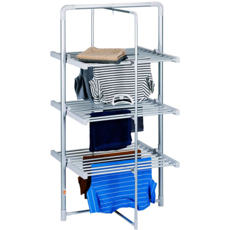 Tour d'aération électrique pour vêtements 30 tiges 230V 21 mètres de séchage (1/5)