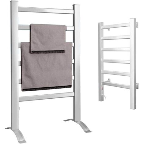 Radiateur sèche-serviettes électrique 2en1 pour salle de bains 6 barres (1/5)