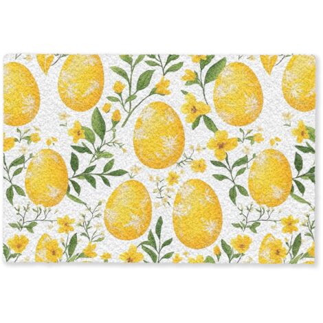 ZERBINO Fiori - Uova di Pasqua - Giallo 60x40 cm