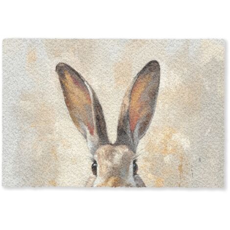 ZERBINO Lepre - Orecchie - Marrone 60x40 cm (1/5)