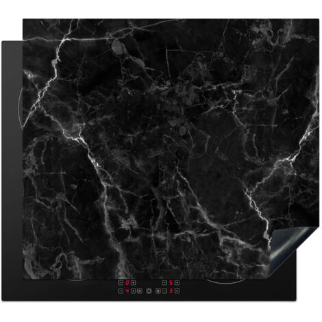 PROTEZIONE PER PIANO COTTURA A INDUZIONE Marmo - Nero - Bianco - Texture - Aspetto marmo 59x52