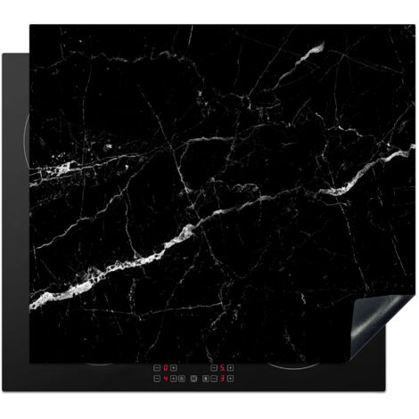 PROTEZIONE PER PIANO COTTURA A INDUZIONE Aspetto marmo - Nero - Lusso 57.6x51.6