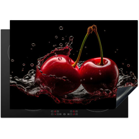 PROTEZIONE PER PIANO COTTURA A INDUZIONE Ciliegia - Rosso - Frutta - Acqua - Nero 75x52