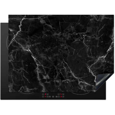 PROTEZIONE PER PIANO COTTURA A INDUZIONE Marmo - Nero - Bianco - Texture - Aspetto marmo 70x52