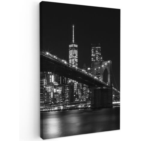 QUADRO SU TELA New York - Brooklyn - Ponte 80x120 cm