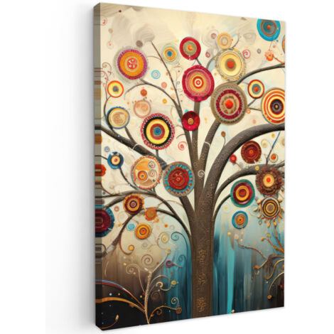QUADRO SU TELA Albero - Albero della vita - Colore 40x60 cm