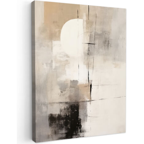QUADRO SU TELA Astratto - Arte - Grigio 60x80 cm