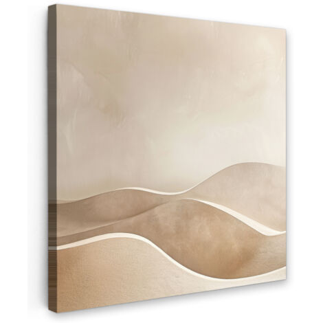 QUADRO SU TELA Beige - Natura - Astratto - Moderno 50x50 cm