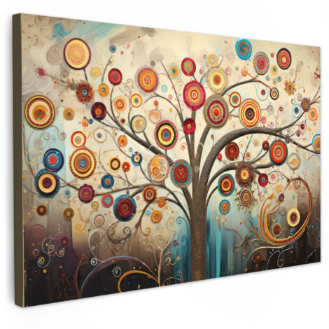 QUADRO SU TELA Albero - Albero della vita - Colore 90x60 cm