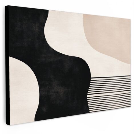 QUADRO SU TELA Astratto - Giapponese - Beige - Moderno 30x20 cm