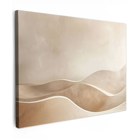 QUADRO SU TELA Beige - Natura - Astratto - Moderno 80x60 cm