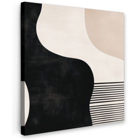 QUADRO SU TELA Astratto - Giapponese - Beige - Moderno 20x20 cm (1/5)