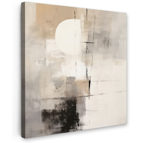 QUADRO SU TELA Astratto - Arte - Grigio 20x20 cm