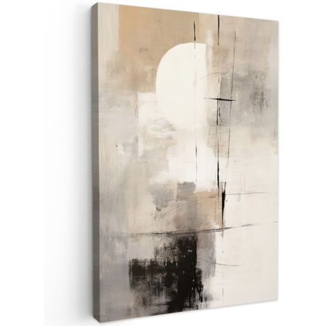 QUADRO SU TELA Astratto - Arte - Grigio 20x30 cm