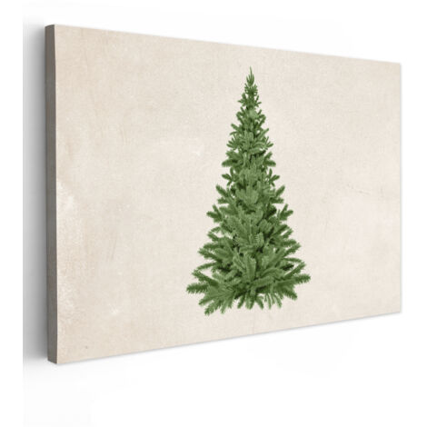 QUADRO SU TELA Albero di Natale - Verde - Natale - Feste 60x40 cm (1/5)