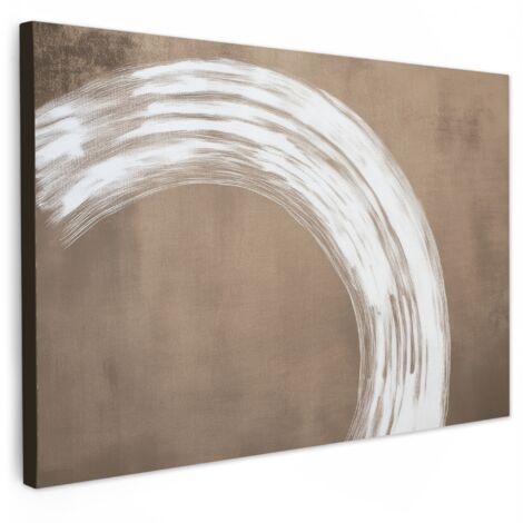 QUADRO SU TELA Vernice - Marrone - Japandi 30x20 cm (1/5)