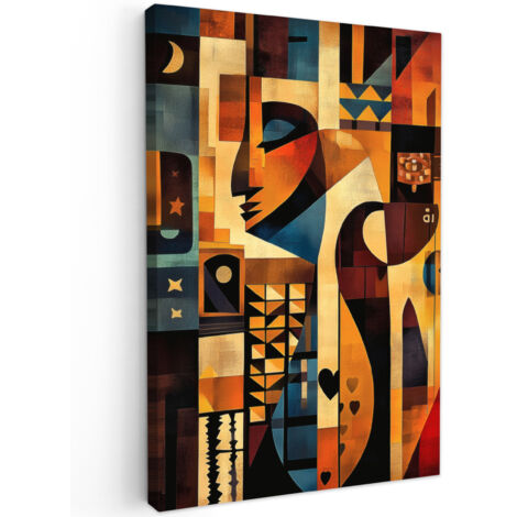 QUADRO SU TELA Figure - Astratto - Simboli 20x30 cm (1/5)