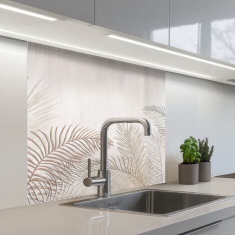 SCHIENALI CUCINA Foglie - Beige - Botanico - Vintage 80x80 cm