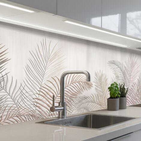 SCHIENALI CUCINA Foglie - Beige - Botanico - Vintage 200x60 cm