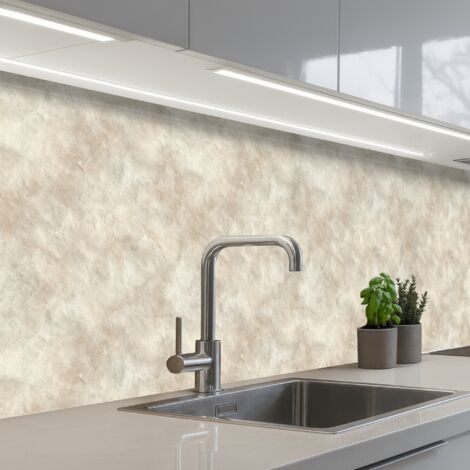 SCHIENALI CUCINA Beige - Struttura a rilievo - Pietra naturale 300x80 cm