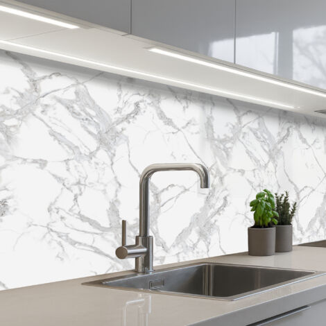 SCHIENALI CUCINA Marmo - Puro - Grigio - Venature 150x80 cm
