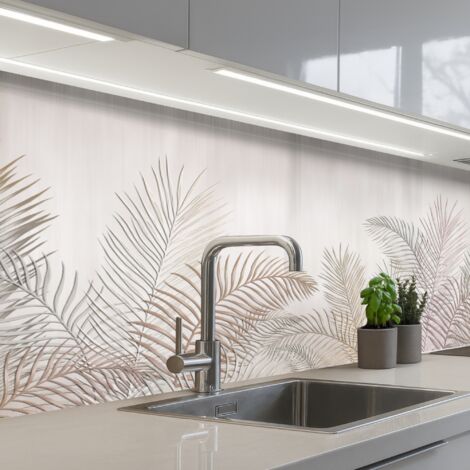 SCHIENALI CUCINA Foglie - Beige - Botanico - Vintage 200x80 cm
