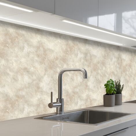 SCHIENALI CUCINA Beige - Struttura a rilievo - Pietra naturale 250x80 cm