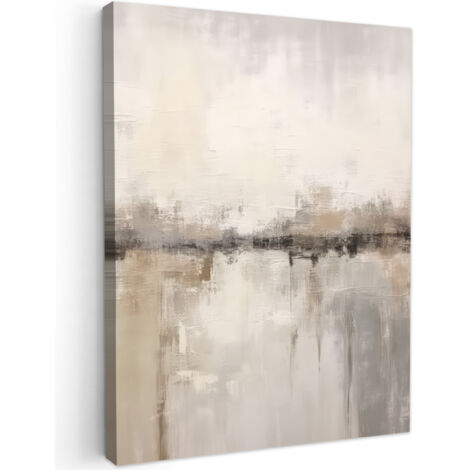 QUADRO SU TELA Arte moderna - Astratto - Beige 30x40 cm