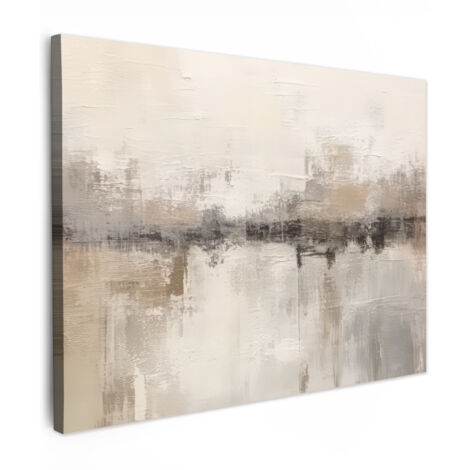 QUADRO SU TELA Arte moderna - Astratto - Beige 40x30 cm
