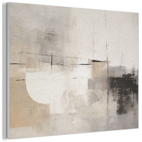 QUADRO ACUSTICO Astratto - Arte - Grigio 80x60 cm (1/5)