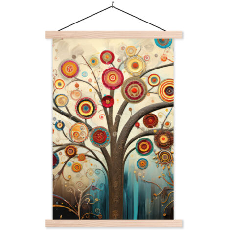 POSTER CON CORNICE MAGNETICA Albero - Albero della vita - Colore 40x60 cm (1/3)