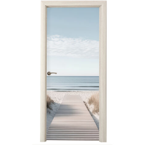 ADESIVO PER PORTA Sentiero - Spiaggia - Dune - Natura (1/5)