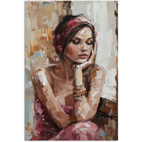 POSTER Donna - Sguardo pittorico - Ritratto - Moderno 20x30 cm (1/4)