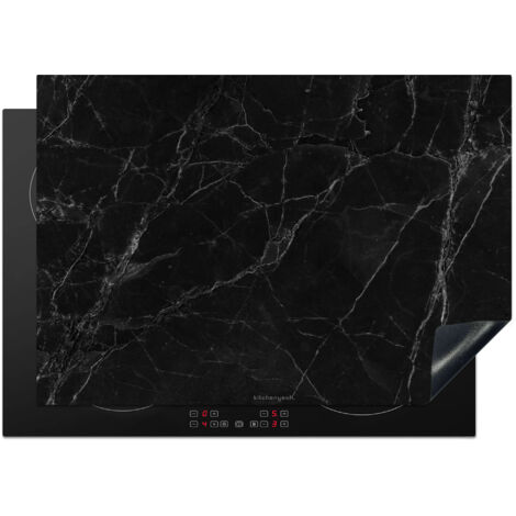 Induction Hob Protector Black - Marble 75x52 cm