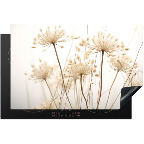 Induction Hob Protector Flowers - White - Sunlight 81.2x52 cm