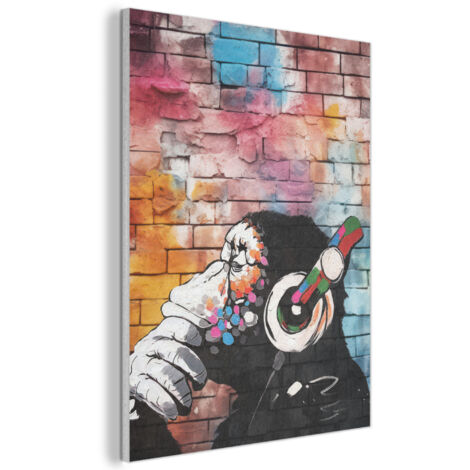 Acoustic Felt Wall Art Monkey - Graffiti - Music 60x80 cm (1/5)