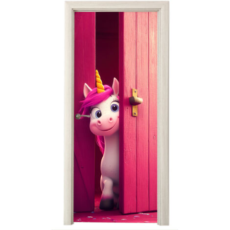 Door Wrap Unicorn - Pink - Door - Fantasy (1/5)