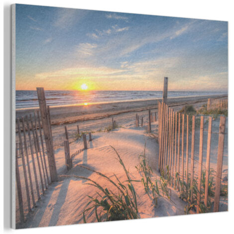 Acoustic Felt Wall Art Beach - Sea - Dune - Sunset - Landscape 100x70 cm (1/5)