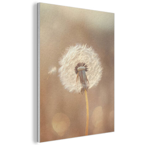 Acoustic Felt Wall Art Dandelion - Beige - Nature - Flower 70x100 cm (1/5)