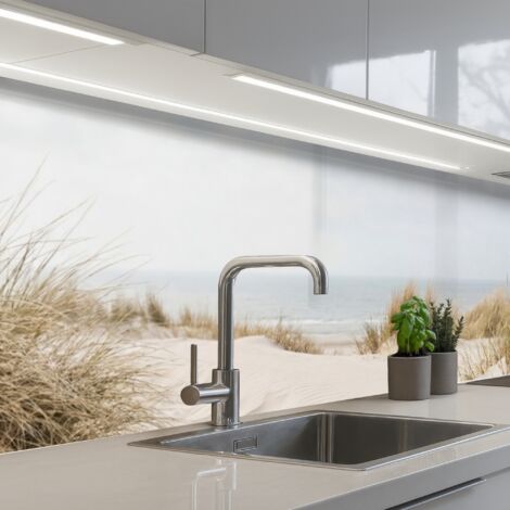 Kitchen Splashback Clouds - Dune landscape - Sand 400x80 cm