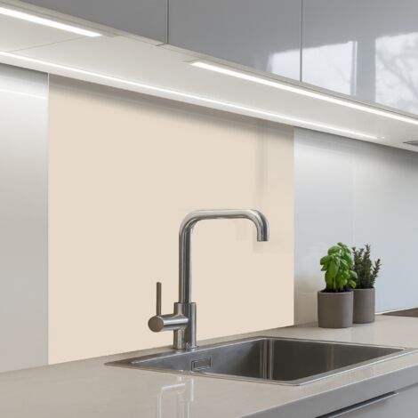 Kitchen Splashback Beige - Solid color 80x80 cm