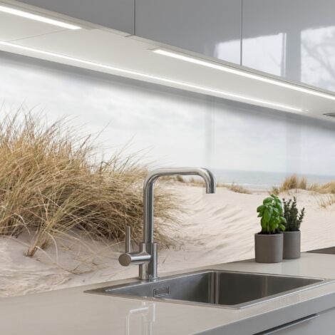 Kitchen Splashback Clouds - Dune landscape - Sand 150x80 cm